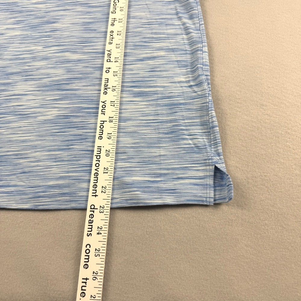 Lands End Womens XXS Tank Top Polyester Modal Blue Space Dye Athletic Casual Gym - Picture 4 of 7